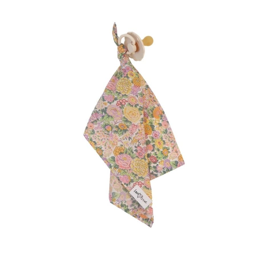 Chupetero de algodón egipcio - Flores pastel - Casa de Fieras