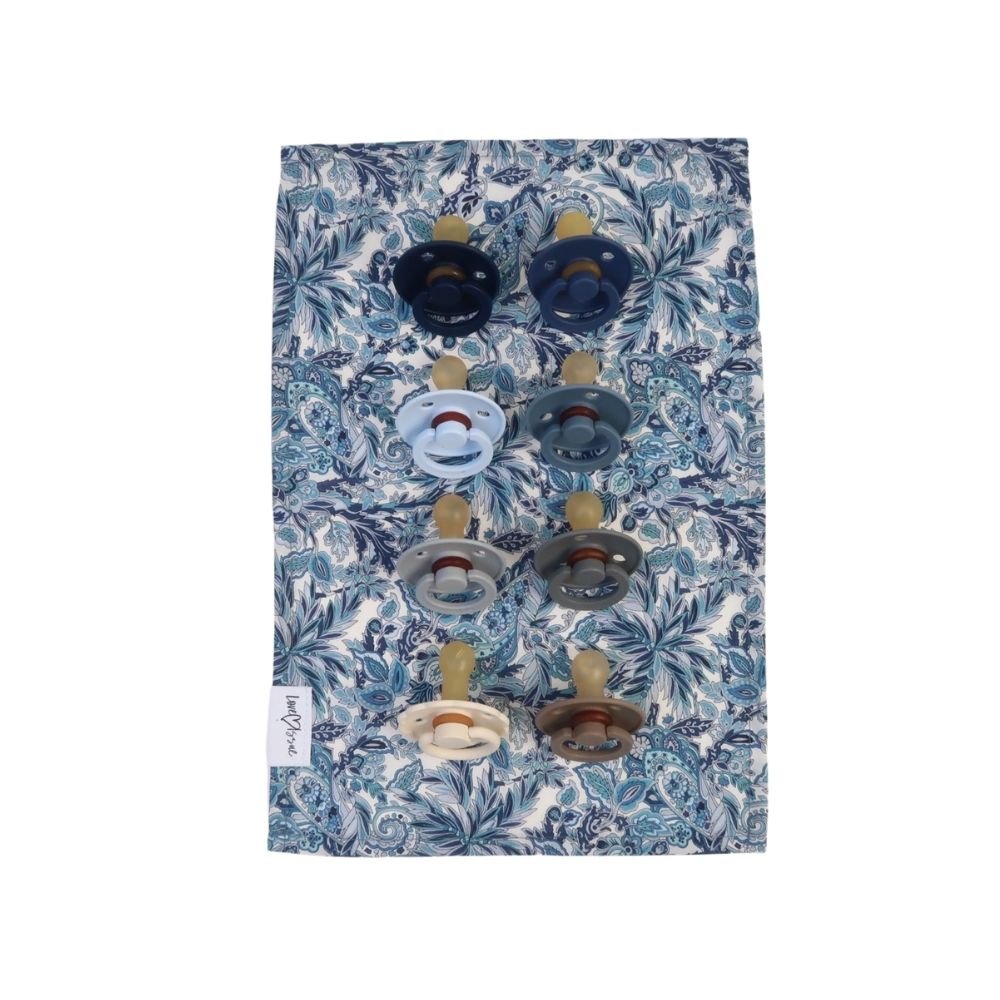 Chupetero de algodón egipcio - Hojas de palma azul - Casa de Fieras