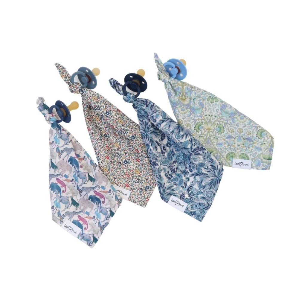 Chupetero de algodón egipcio - Hojas de palma azul - Casa de Fieras