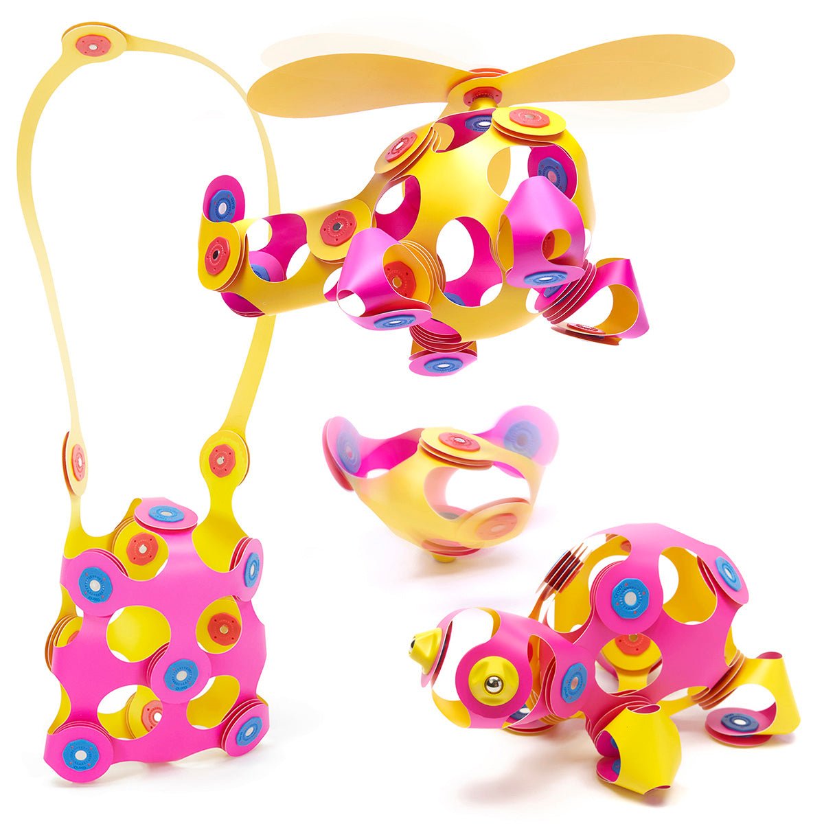 Clixo - Crew Pack (30 piezas) - Amarillo + Rosa - Casa de Fieras