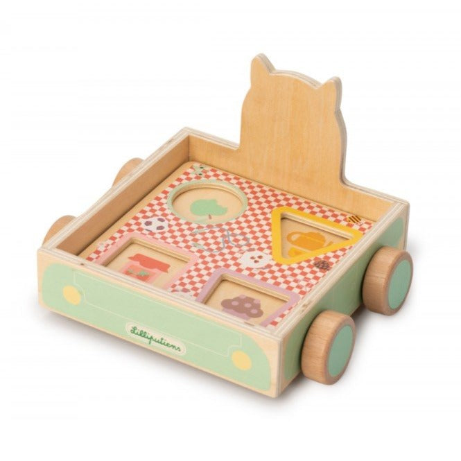 Coche arrastre y Clasificador de formas - Louis - Casa de Fieras