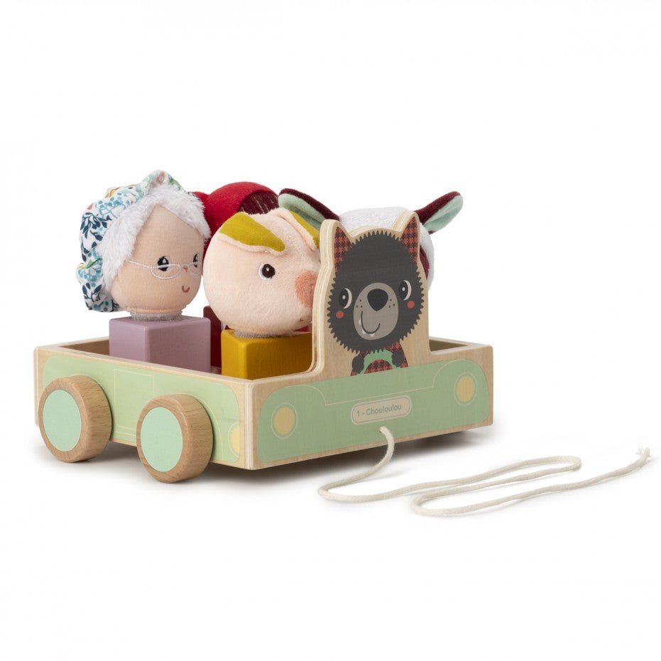 Coche arrastre y Clasificador de formas - Louis - Casa de Fieras