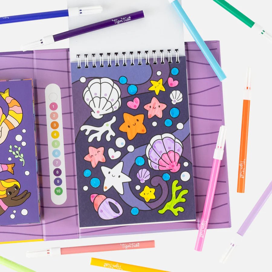 Colorea por números - Sirenas y amigos - Casa de Fieras