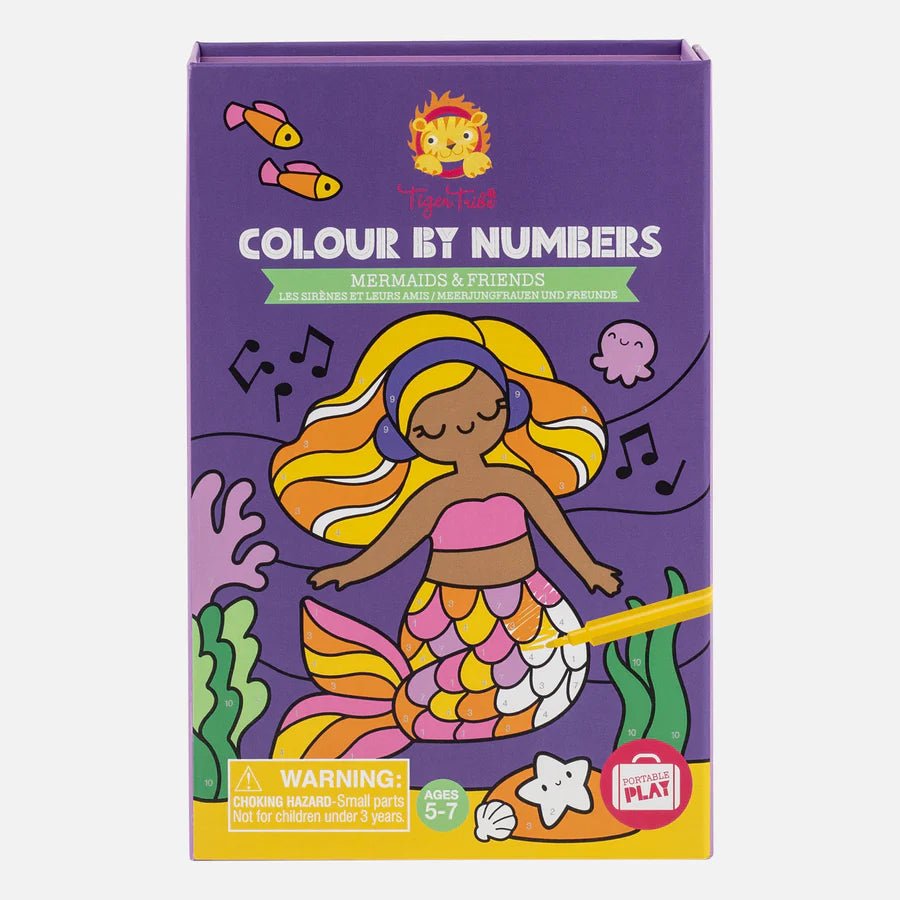 Colorea por números - Sirenas y amigos - Casa de Fieras