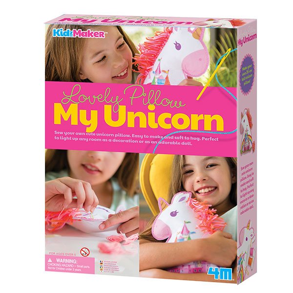 Crea - Mini cojín decorado Unicornio - Casa de Fieras