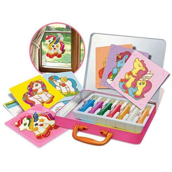 Crea - Vinilos para ventanas de Unicornios - Casa de Fieras