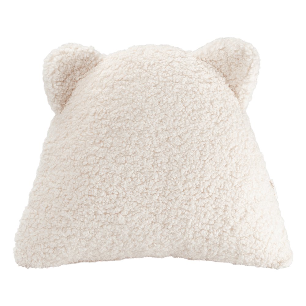 Cream White Bear Cushion - Casa de Fieras