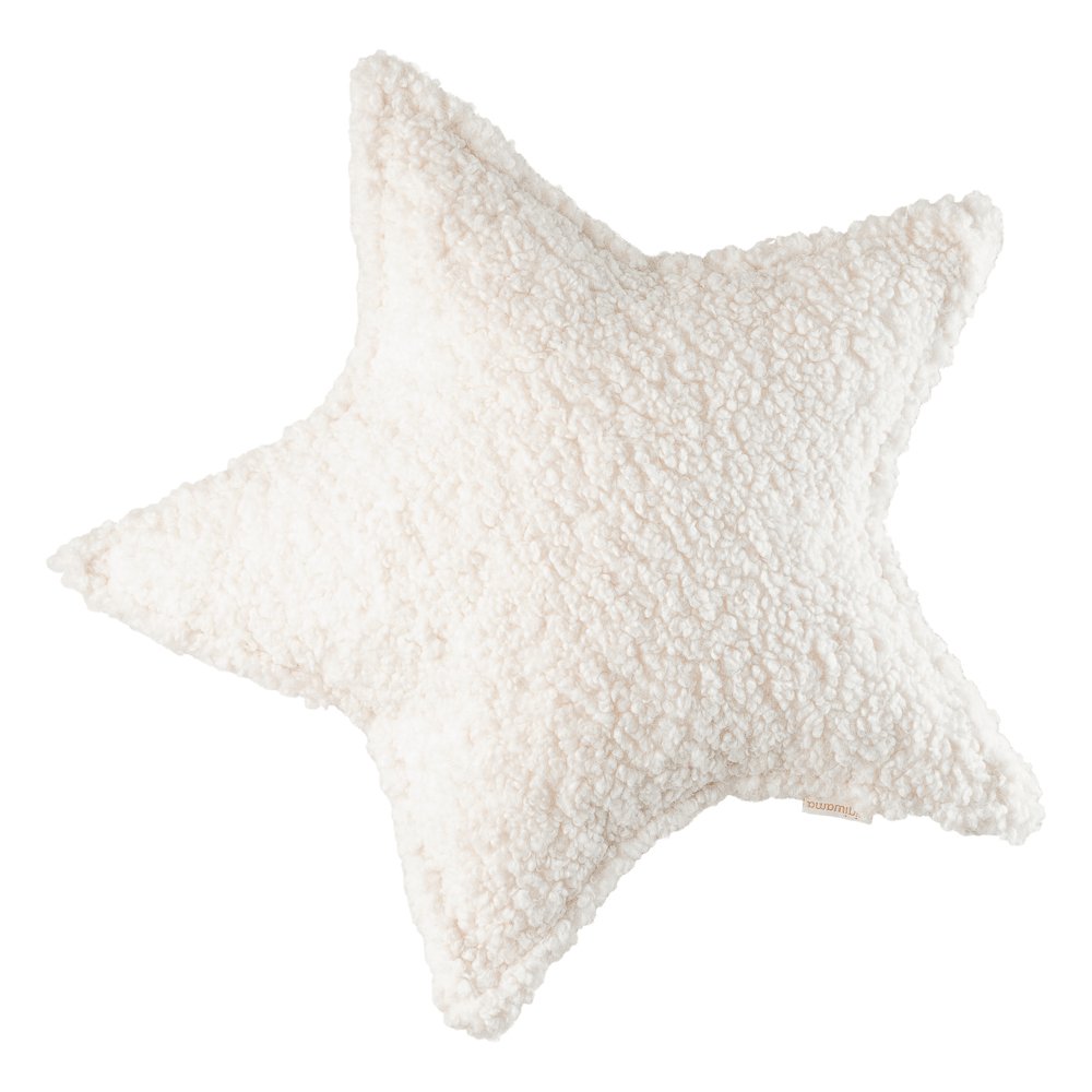 Cream White Star Cushion - Casa de Fieras