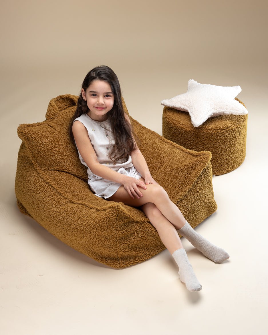 Cream White Star Cushion - Casa de Fieras