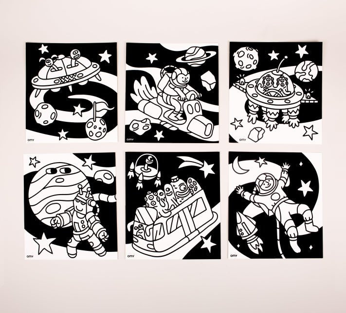 Cuadros de terciopelo para colorear - Cosmos - Casa de Fieras