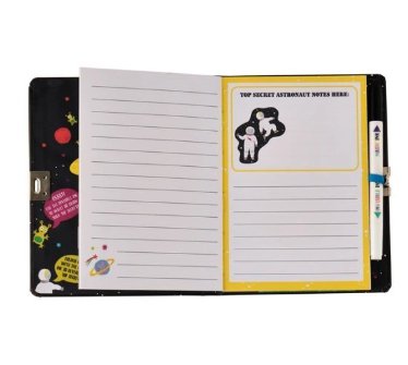 Diario con boli de tinta invisible- Espacio - Casa de Fieras