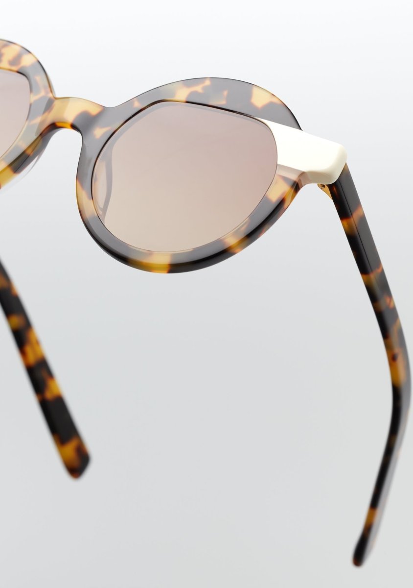 Gafas de Mujer - POLLITT - Havana + detalle blanco y beige - Casa de Fieras