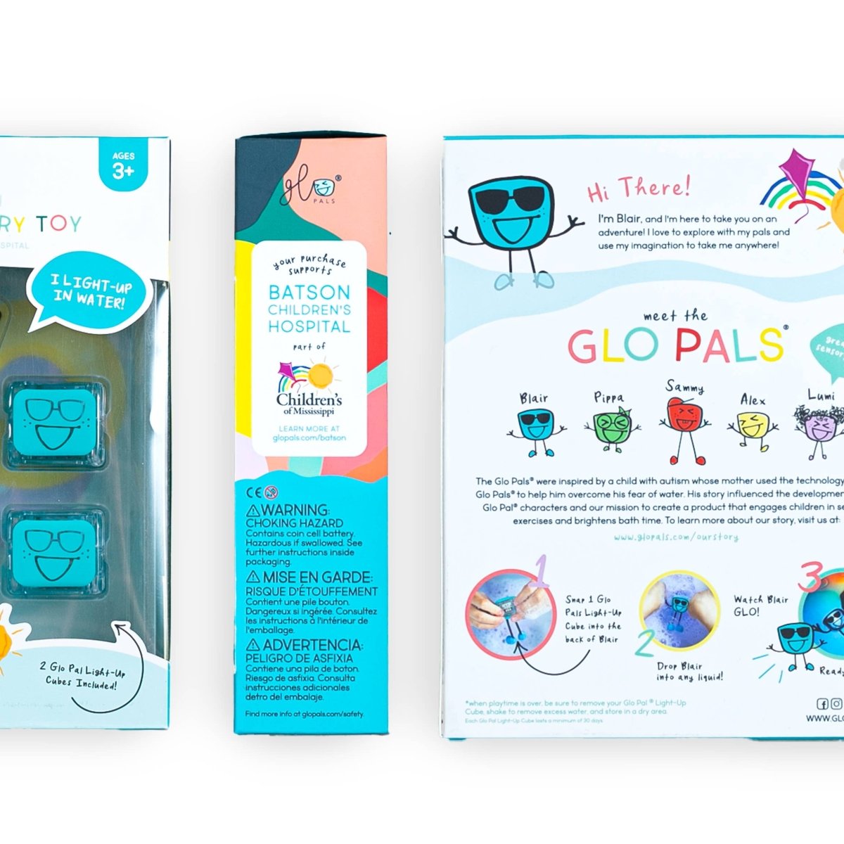 Glo Pals (Brilla en el agua) - Muñeco Morado - Casa de Fieras