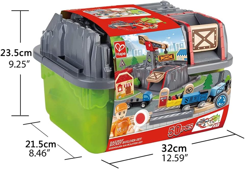 Juego de bloques de Construcción Ferrocarril - 50 pcs - Casa de Fieras