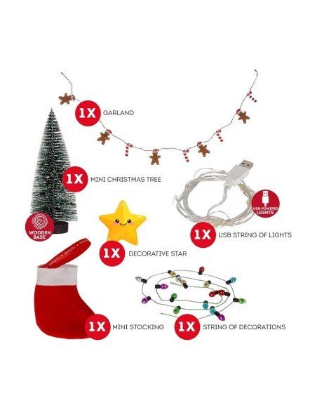 Kit de decoración para escritorio - Navidad - Casa de Fieras