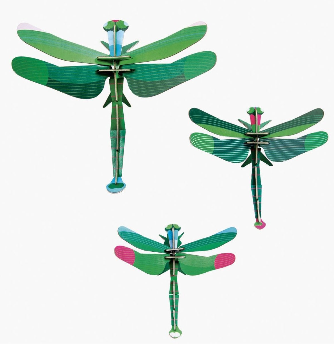 Libélula verde (Set de 3) - Casa de Fieras