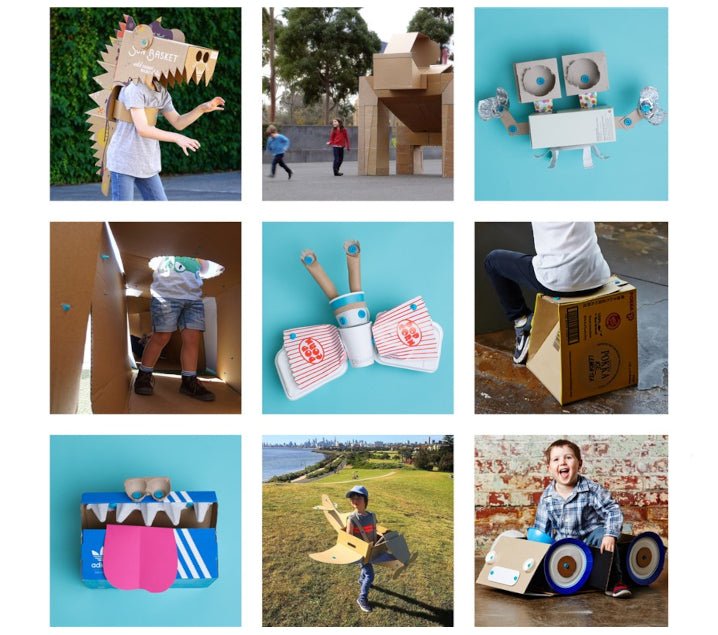 Makedo - Kit EXPLORE - 50 pcs (herramientas para construir con cartón) - Casa de Fieras