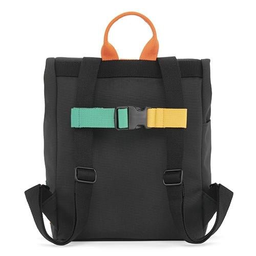 Mochila Dusq (M) - Negra asa Naranja - Casa de Fieras