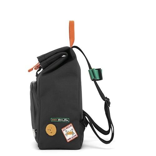 Mochila Dusq (M) - Negra asa Naranja - Casa de Fieras