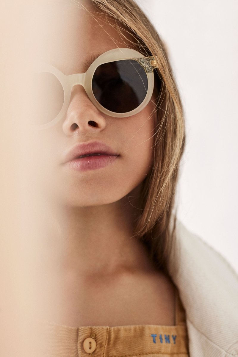 Modelo CREWE - Beige traslúcido + purpurina - Casa de Fieras