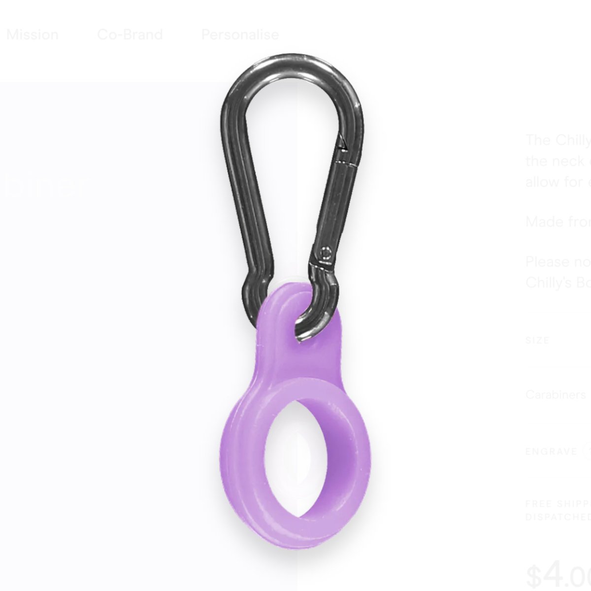 Mosquetón - Lila pastel (compatible marca Chilly) - Casa de Fieras