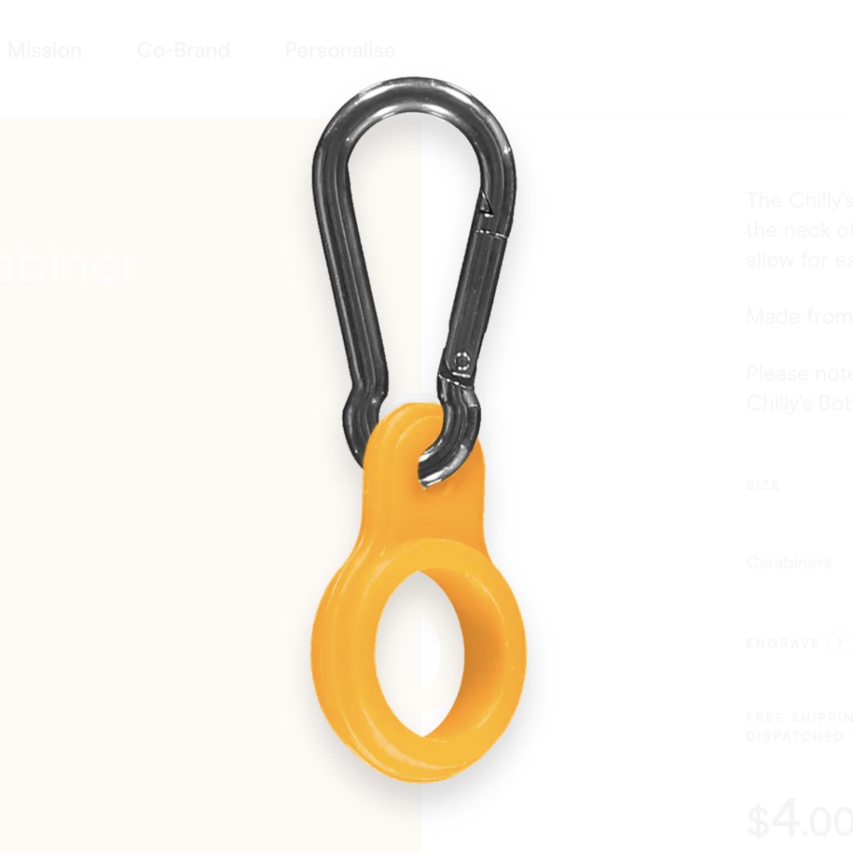 Mosquetón - Naranja Neón (compatible marca Chilly) - Casa de Fieras