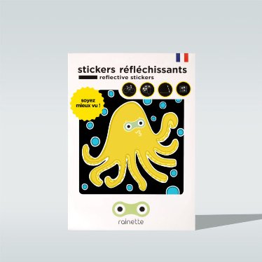 Pegatinas REFLECTANTES - Pulpo - Casa de Fieras