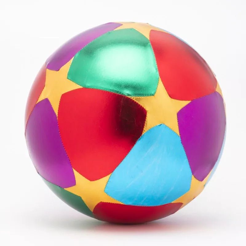 Pelota de tela Multicolor con estrellas - 30cm - Casa de Fieras