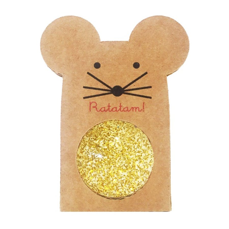 Pelota saltarina (43 mm) - Dorada - Casa de Fieras