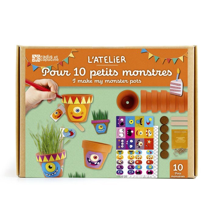 Plantas con macetas de Monstruos - Casa de Fieras