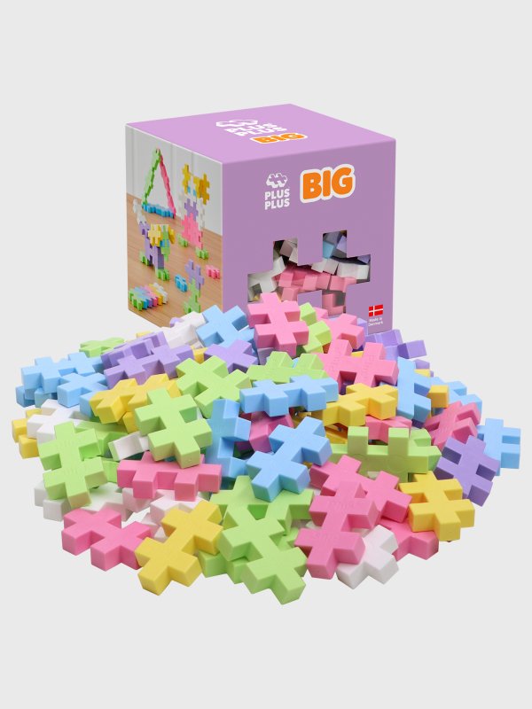 Plus Plus - Cubo BIG - Mix Pastel (100 piezas) - Casa de Fieras
