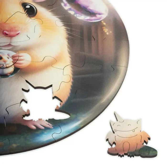 Puzzle de madera - Hamster (30 piezas) - Casa de Fieras