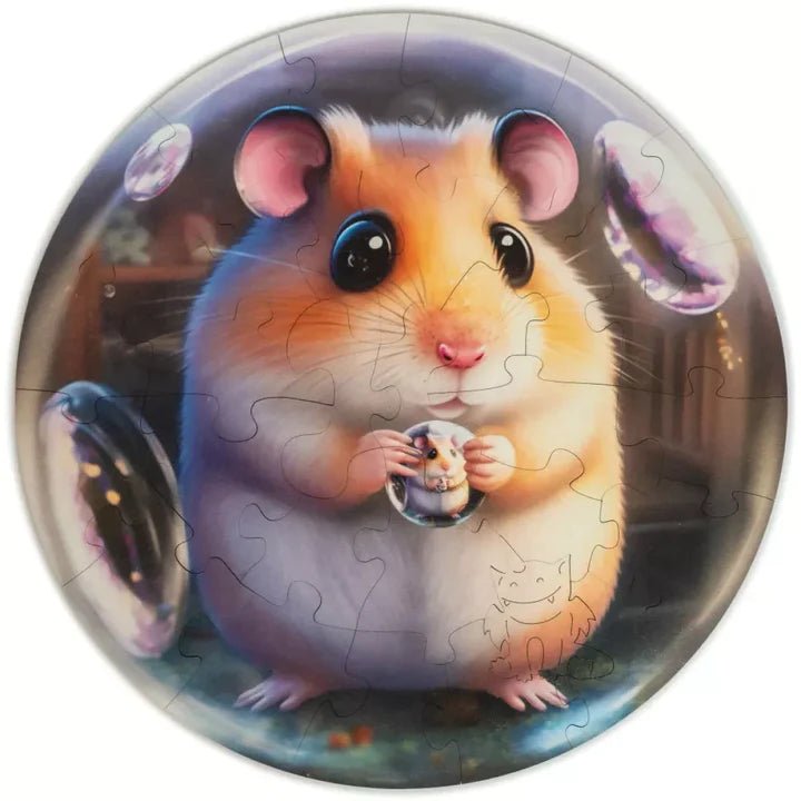 Puzzle de madera - Hamster (30 piezas) - Casa de Fieras