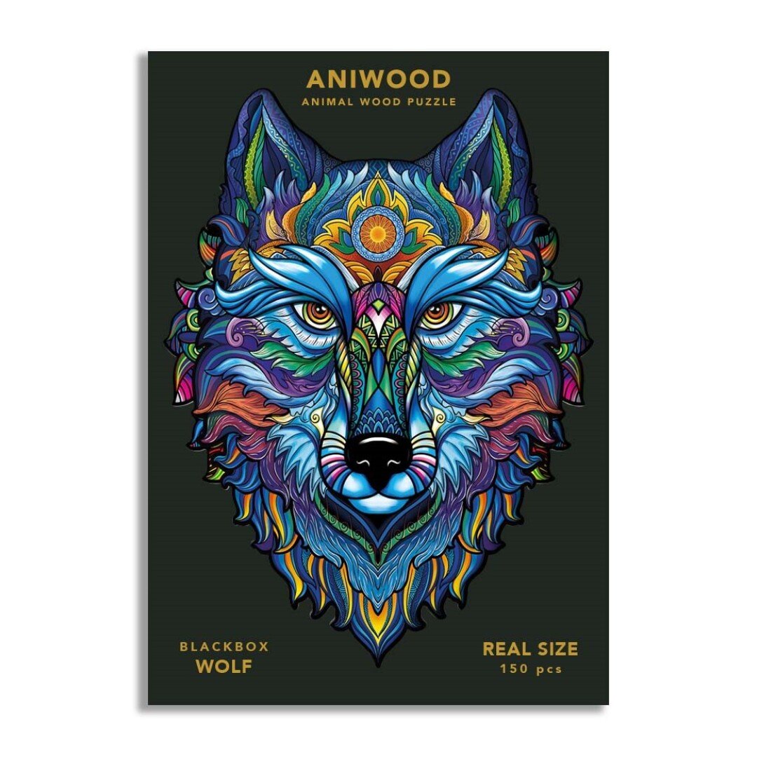 Puzzle de madera - Lobo - Casa de Fieras