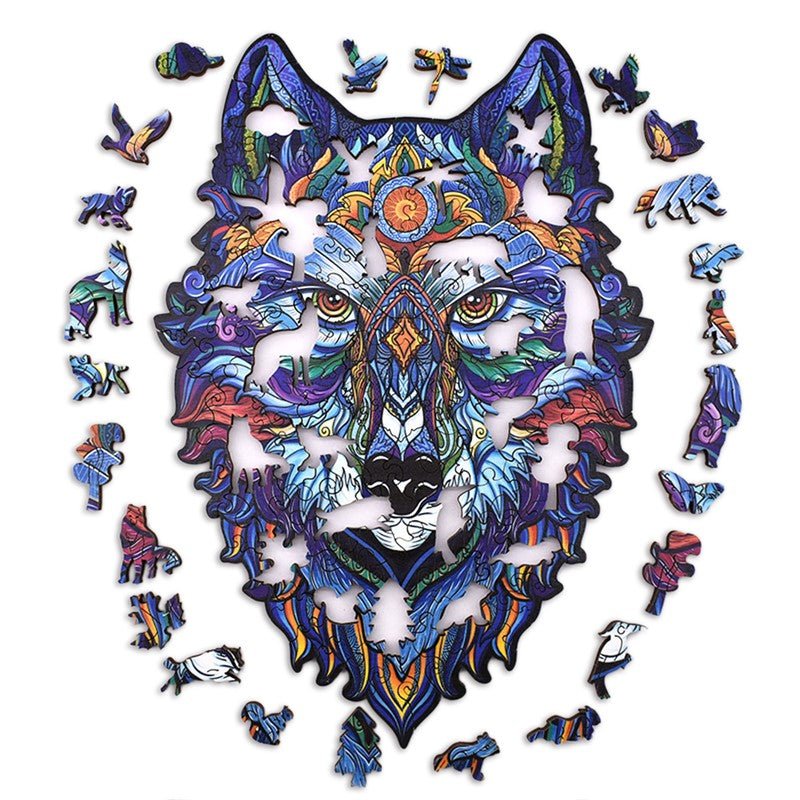 Puzzle de madera - Lobo - Casa de Fieras