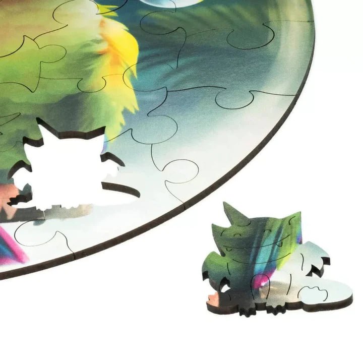 Puzzle de madera - Loro (30 piezas) - Casa de Fieras