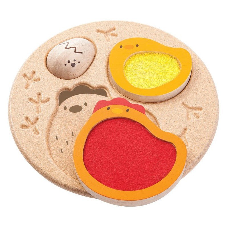 Puzzle Sensorial - Pollito y gallina (+1año) - Casa de Fieras