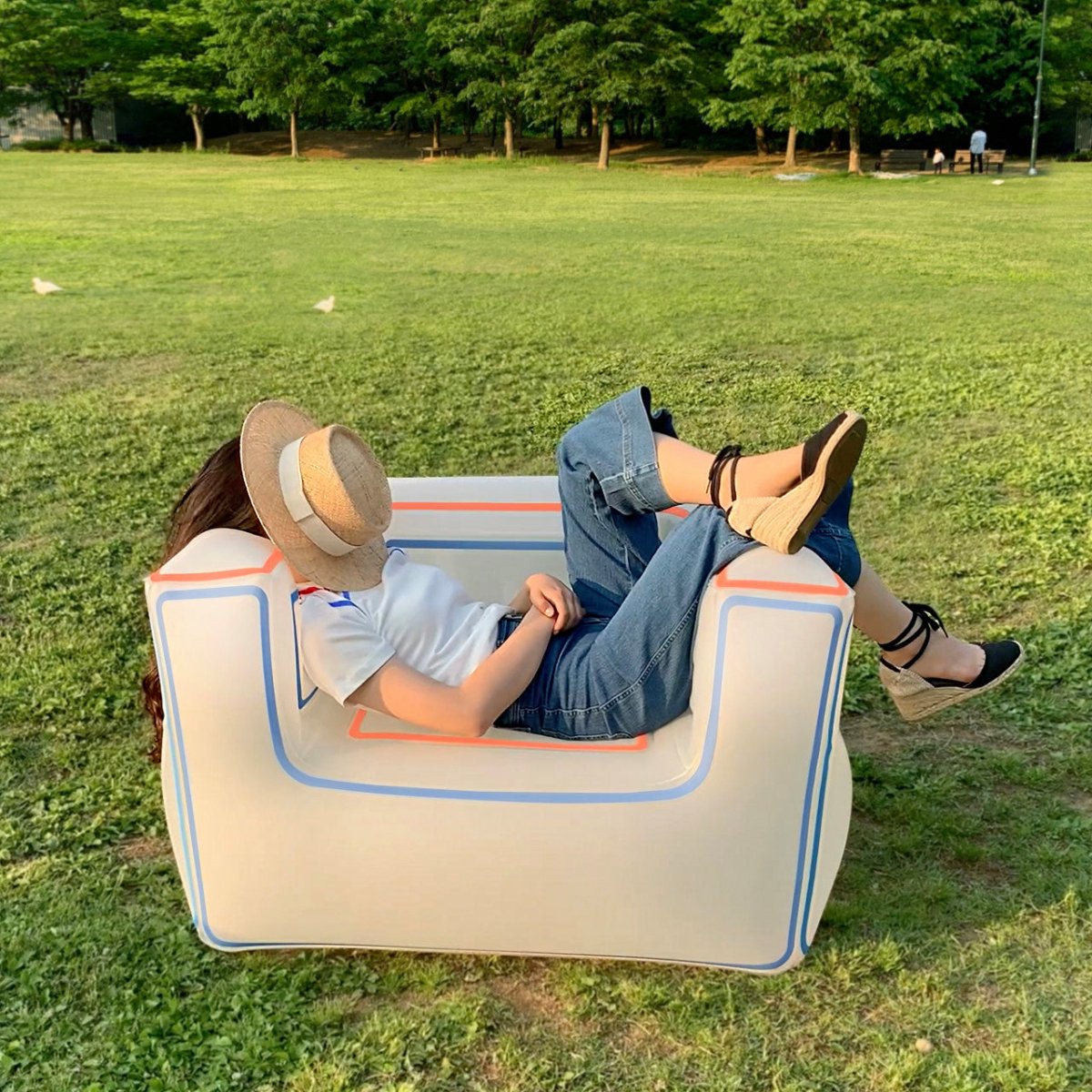 Sofá hinchable - Marino (incluye bomba) - Casa de Fieras