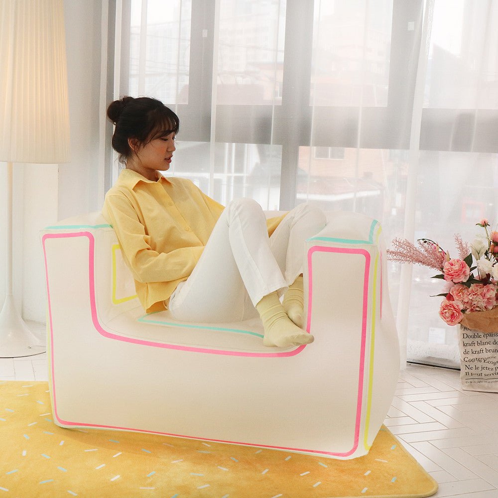 Sofá hinchable - Neon (incluye bomba) - Casa de Fieras