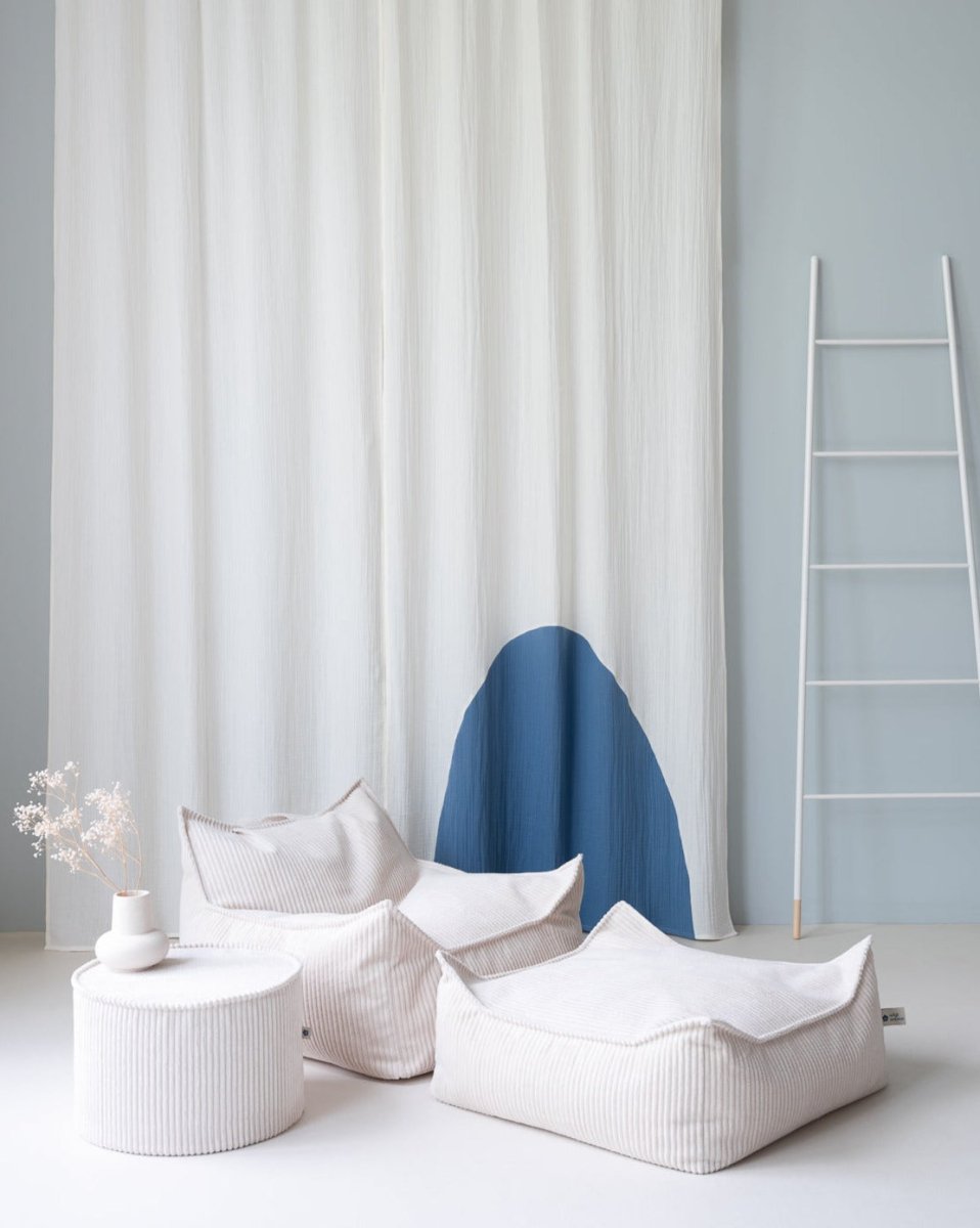 Square Ottoman - Pana - Marshmallow - Casa de Fieras