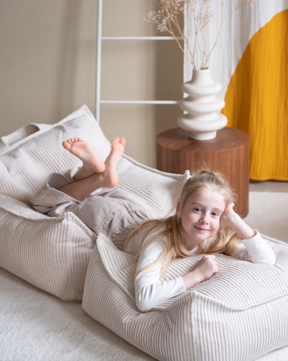 Square Ottoman - Pana - Marshmallow - Casa de Fieras