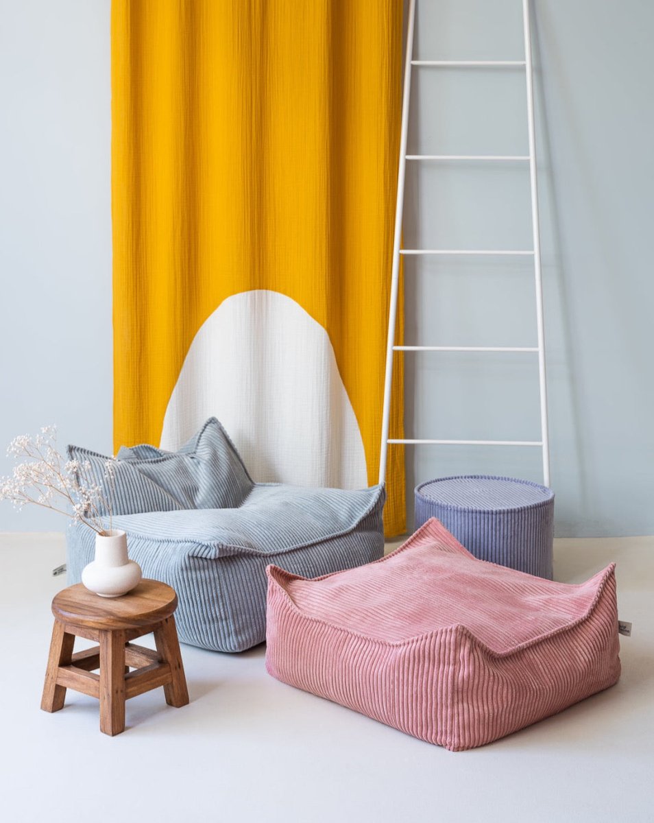 Square Ottoman - Pana - Pink Mousse - Casa de Fieras