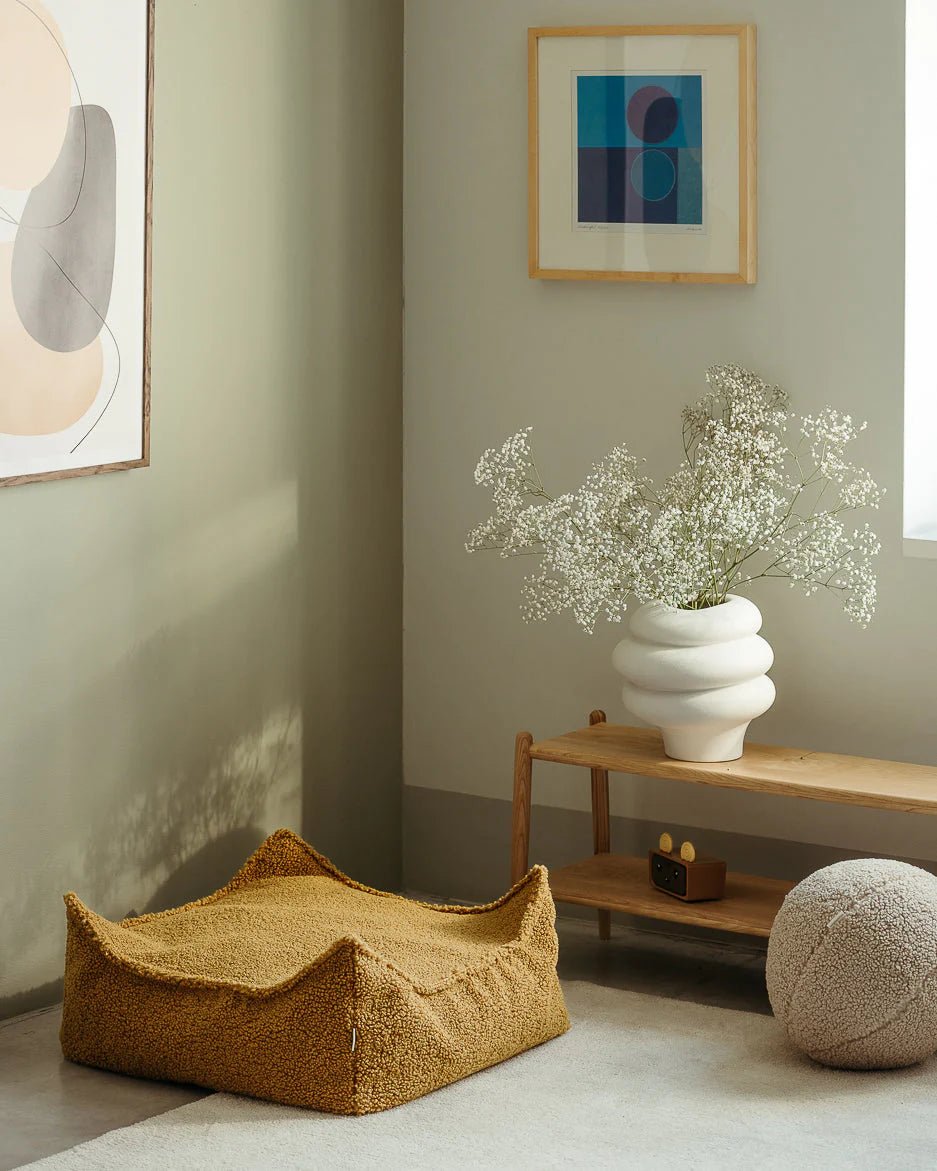 Square Ottoman - Teddy - Maple - Casa de Fieras