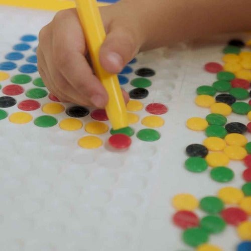 Tableta magnética bolitas (con patrones) - Casa de Fieras