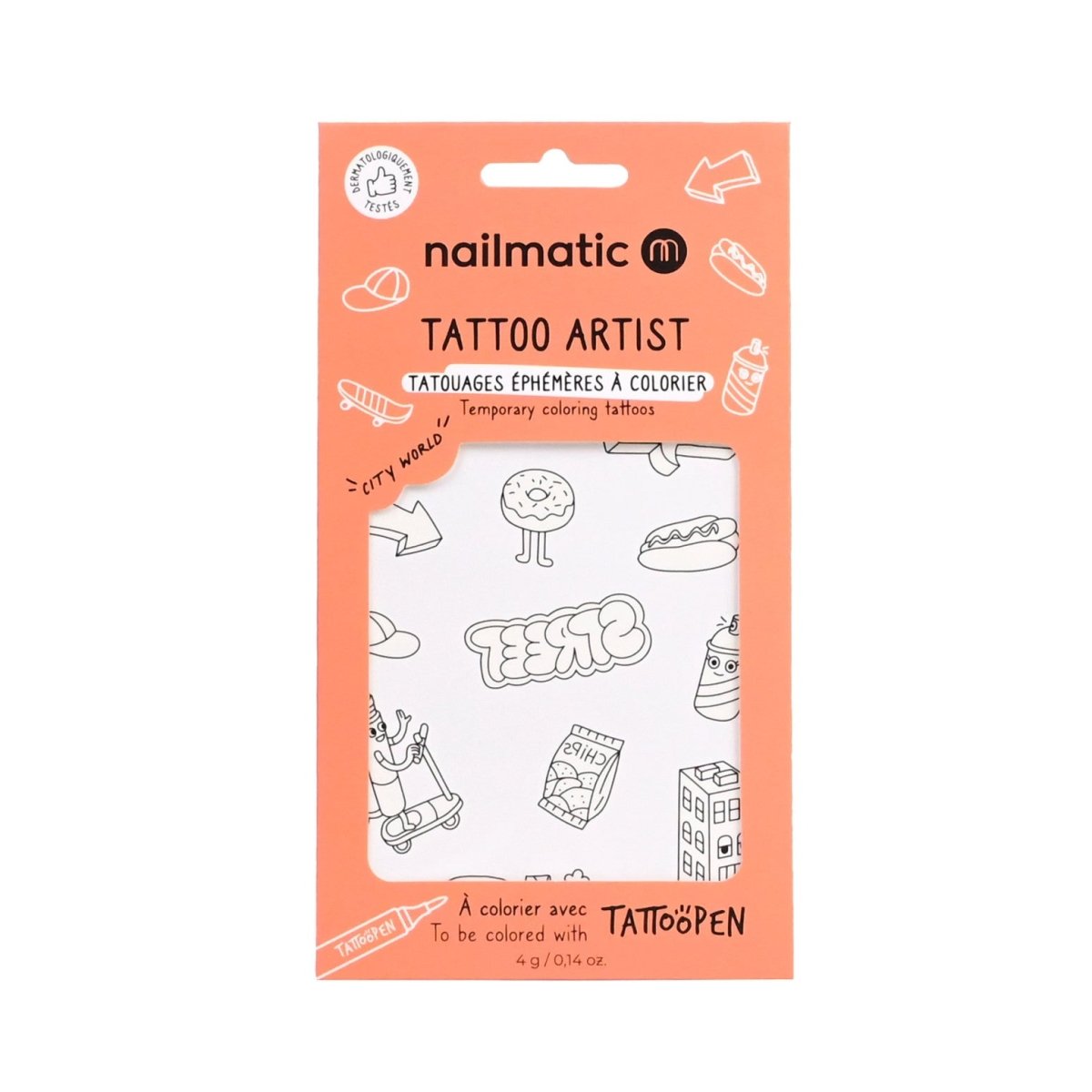 Tatuajes para colorear - Mundo Urbano - Casa de Fieras