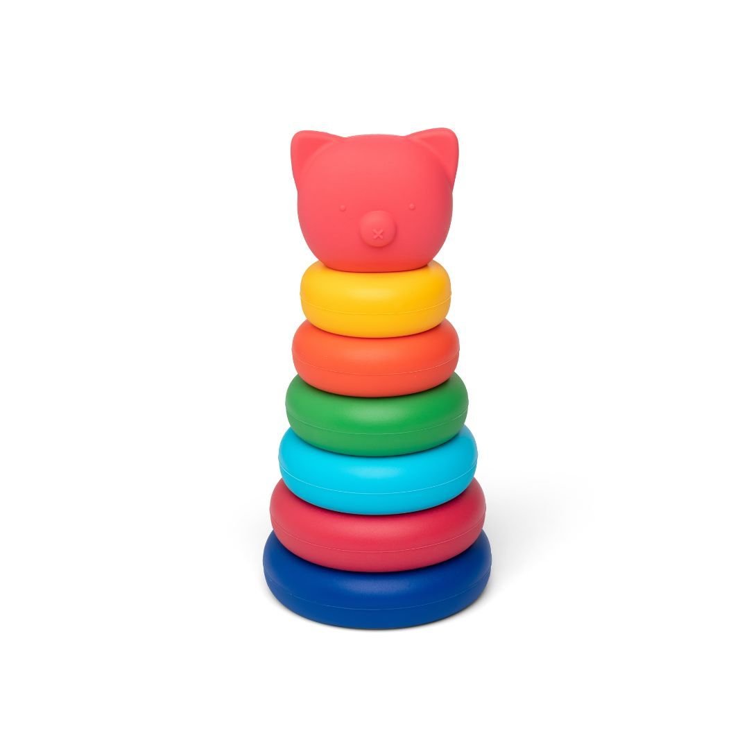 Torre apilable silicona del cerdito - Casa de Fieras