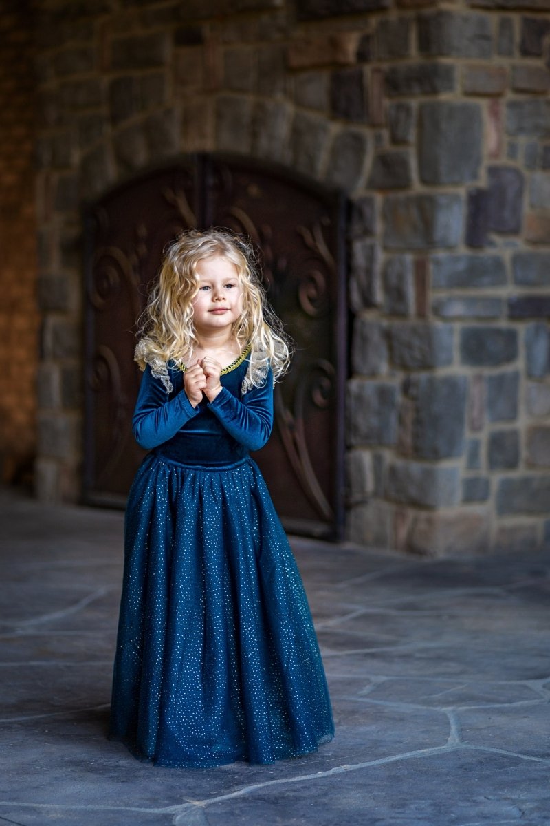 Vestido Princesa - La princesa valiente (verde azulado) - Casa de Fieras