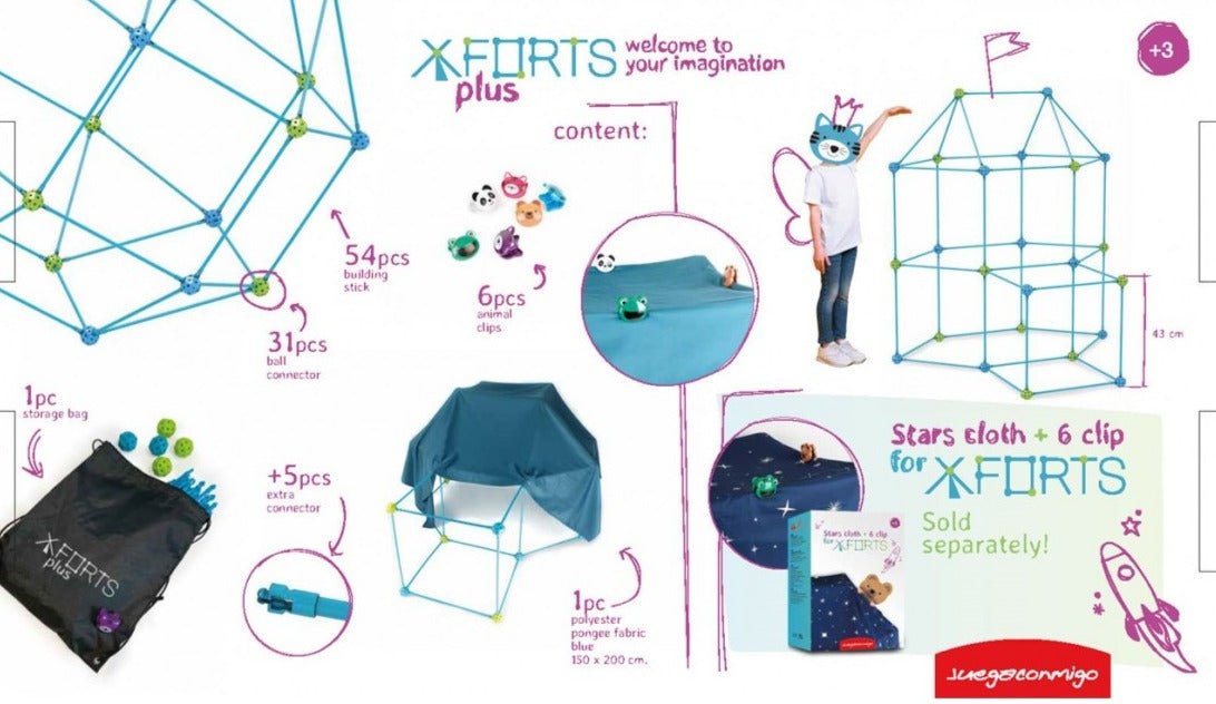 XForts Plus - 85 piezas - Casa de Fieras