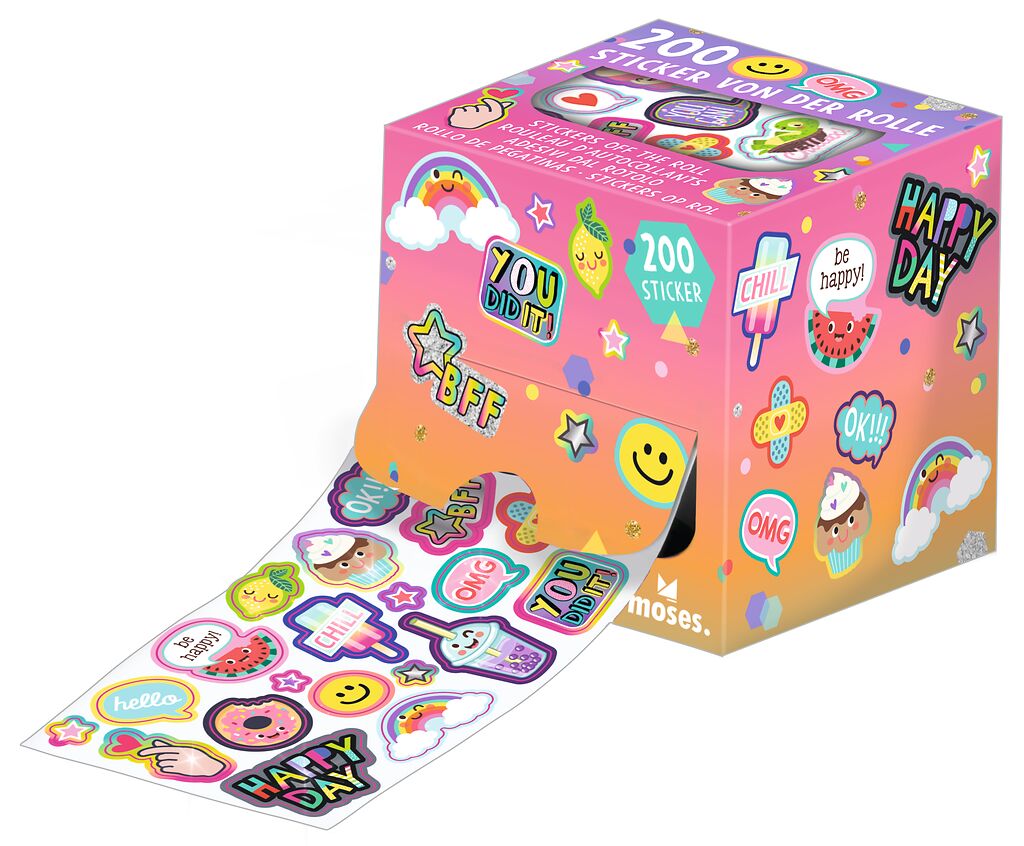 Rollo pegatinas holográficas - pop