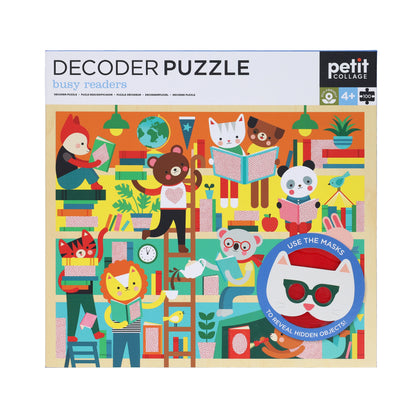 Puzzle + Descubre con Máscaras - Lectores  (100 pcs)